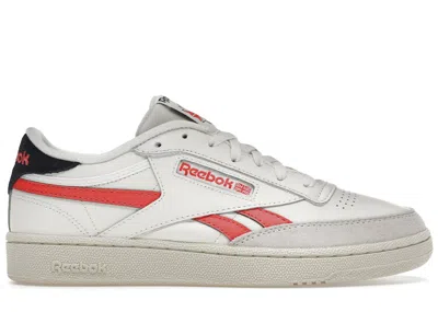Pre-owned Reebok Men's  Club C Revenge Sneakers In Chalk/semi Orange Flare/core Black