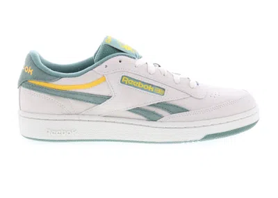 Pre-owned Reebok Men's  Club C Revenge Sneakers In Trek Green/classic Yellow/bone