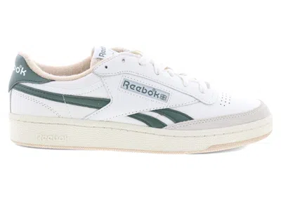 Pre-owned Reebok Men's  Club C Revenge Vintage Sneakers In Chalk/breakaway Green/tan