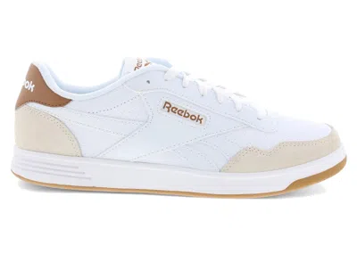 Pre-owned Reebok Men's  Court Advance White Sneakers In Footwear White/wild Brown/alabaster In Multi