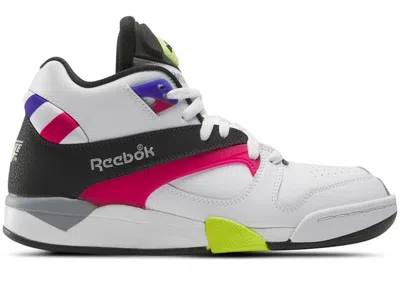 Pre-owned Reebok Men's  Court Victory Pump French Open Sneakers In Footwear White/night Black/ultra Purple