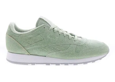 Pre-owned Reebok Men's  Eames Classic Leather Cold Grey Sneakers In Light Sage/footwear White/cold Grey 2