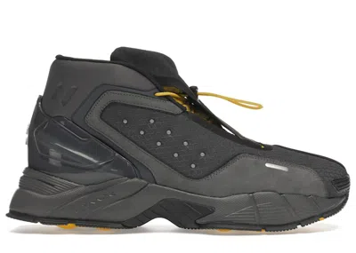 Pre-owned Reebok Men's  Ecto Boot Ghostbusters Sneakers In Cold Grey 6/true Grey 8/blaze Yellow