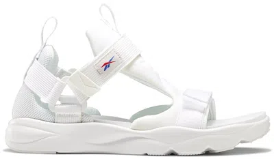 Pre-owned Reebok Men's  Furylite Sandal Sneakers In White/primal Red/crushed Cobalt Blue