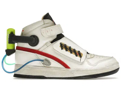 Pre-owned Reebok Men's  Ghost Smasher Ghostbusters (2020) Sneakers In White/true Grey 8/scarelet Red In Multi