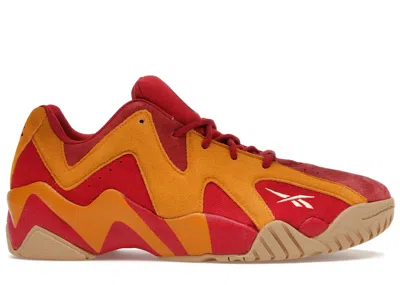 Pre-owned Reebok Men's  Hurrikaze Ii Low Looney Tunes Wile E. Coyote Sneakers In Mars Red/bright Ochre/rebel Re