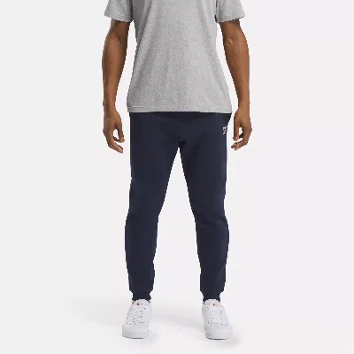 Reebok Men's  Identity Small Logo Fleece Joggers In Blue
