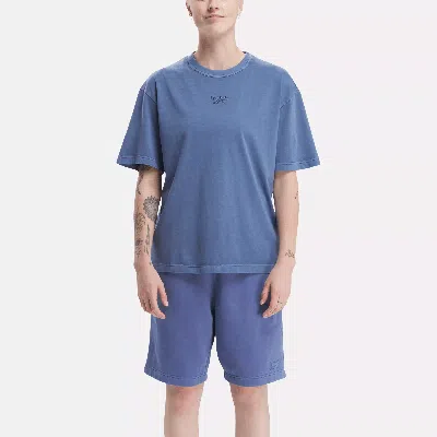 Reebok Men's  Identity Washed T-shirt In Uniform Blue