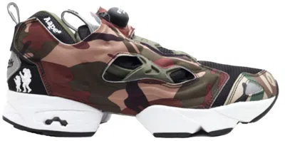 Pre-owned Reebok Men's  Instapump Fury Aape By A Bathing Ape Sneakers In Camo/black/white In Multi