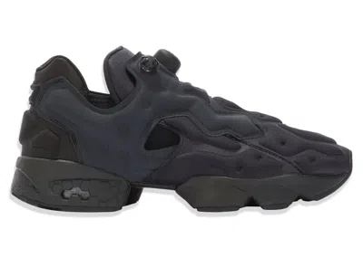 Pre-owned Reebok Men's  Instapump Sliver Sneakers In Caviar/black