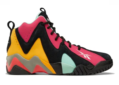 Pre-owned Reebok Men's  Kamikaze Ii 1996 Nba Allstar Game San Antonio Sneakers In Black/pursuit Pink/semi Pixel
