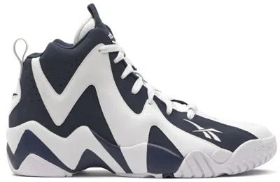 Pre-owned Reebok Men's  Kamikaze Ii Allstar Sneakers In Athletic Navy Blue/white