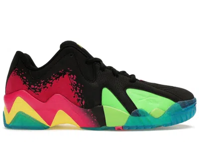 Pre-owned Reebok Men's  Kamikaze Ii Low Nerf Nerfoop Sneakers In Black/proud Pink/solar Lime In Multi