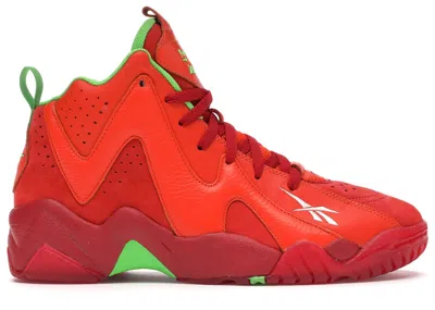 Pre-owned Reebok Men's  Kamikaze Ii Packer Sneakers Chili Pepper Sneakers In Red/orange/green