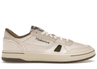 Pre-owned Reebok Men's  Lt Court Maharishi Sneakers In Footwear White/alabaster/army Green
