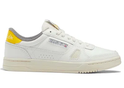 Pre-owned Reebok Men's  Lt Court Sneakers In Chalk/pure Grey 6/always Yellow