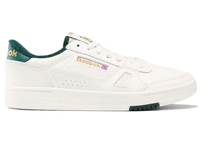 Pre-owned Reebok Men's  Lt Court Sneakers In Vintagein Chalk/vintage Chalk/collegiate Green In Multi