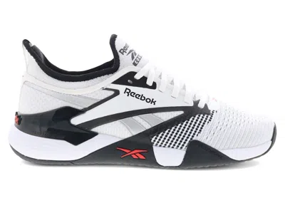 Pre-owned Reebok Men's  Nano Court Sneakers In Black/white/energy Red