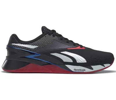 Pre-owned Reebok Men's  Nano X3 Black Blue Red Sneakers In Core Black/footwear White/vector Blue