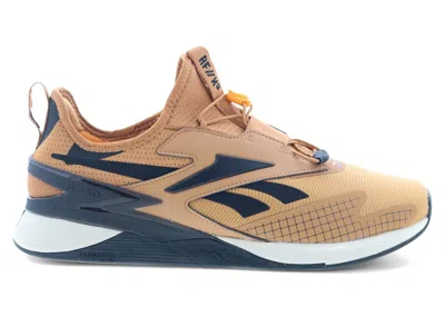 Pre-owned Reebok Men's  Nano X3 Rich Froning Black Sneakers In Court Brown/core Black/stucco