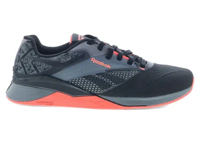 Pre-owned Reebok Men's  Nano X4 Grey Sneakers In Pure Grey 6/black/orange Flare In Multi