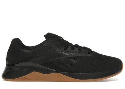 Pre-owned Reebok Men's  Nano X4 Gum Sneakers In Black/pure Grey/lee