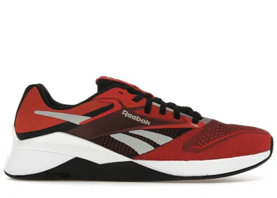 Pre-owned Reebok Men's  Nano X4 Justin Fields Sneakers In Red/grey/white