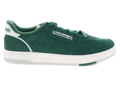 Pre-owned Reebok Men's  Phase Court Sneakers In Dark Green/chalk/bleached Yellow In Multi