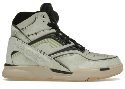 Pre-owned Reebok Men's  Pump Tz Universal Monsters Frankenstein Sneakers In Green/black/grey In Multi