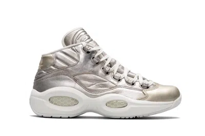 Pre-owned Reebok Men's  Question Celebrate Sneakers In Space Fume/chlk/flint Grey