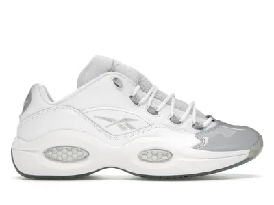 Pre-owned Reebok Men's  Question Low Grey Toe Sneakers In Footwear White/pure Grey