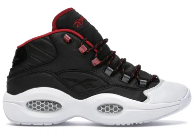 Pre-owned Reebok Men's  Question Mid Iverson X Harden Sneakers In Black/red/white In Multi
