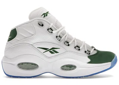 Pre-owned Reebok Men's  Question Mid Michigan State (2023) Sneakers In Cloud White/pine Green