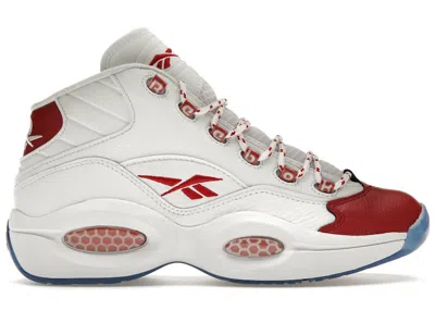 Pre-owned Reebok Men's  Question Mid Red Toe (2024) Sneakers In Footwear White/vector Red