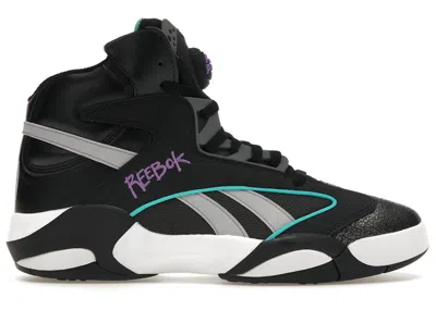 Pre-owned Reebok Men's  Shaq Attaq Blacktop Sneakers In Core Black/pure Grey/footwear White In Multi