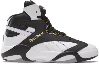 Pre-owned Reebok Men's  Shaq Attaq Mvp Sneakers In White/core Black/gold Metallic