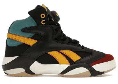 Pre-owned Reebok Men's  Shaq Attaq Street Fighter Champion Edition Sneakers In Black/dark Sable/luxe Blue