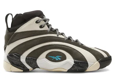 Pre-owned Reebok Men's  Shaqnosis Retro Sneakers In Washed Black/chalk/blue In Multi