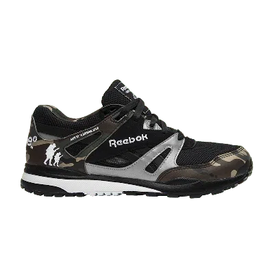 Pre-owned Reebok Men's  Ventilator Aape By A Bathing Ape Sneakers In Camo/black/white