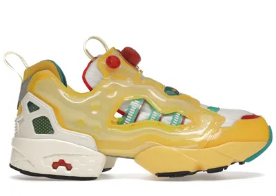Pre-owned Reebok Men's  X Adidas Zx Fury Sneakers In Spring Yellow/eqt Green/cream White