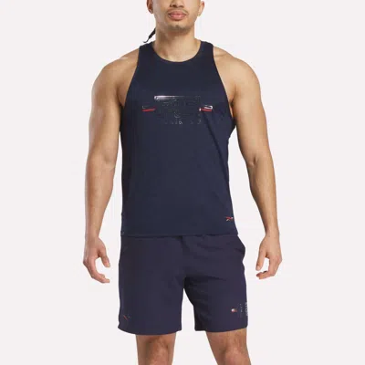 Reebok Men's  X F45 Training Coach Tank Top In Blue