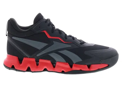 Pre-owned Reebok Men's  Zig Encore Sneakers In Core Black/vector Red/pure Grey