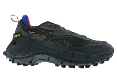 Pre-owned Reebok Men's  Zig Kinetica 2.5 Edge Pure Grey Collegiate Brown Sneakers In Pure Grey 8/collegiate Bro