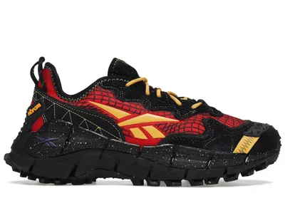 Pre-owned Reebok Men's  Zig Kinetica Ii Edge A$ap Nast Sneakers In Vector Red/black/yellow