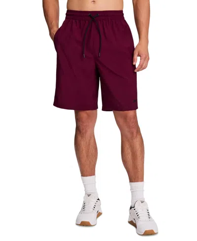 Reebok Men's Regular-fit 9" Training Shorts In Burgundy