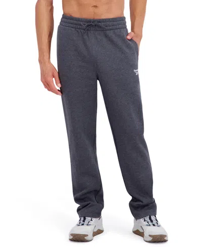 Reebok Men's Regular Fit Fleece Pants In Gray