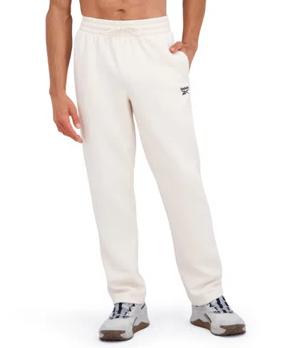 Reebok Men's Regular Fit Fleece Pants In White