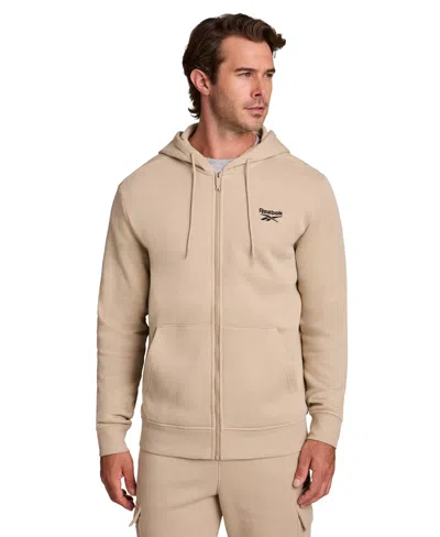 Reebok Men's Regular Fit Long-sleeve Hoodie In Neutral