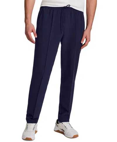 Reebok Men's Regular-fit Pintuck Track Pants In Blue