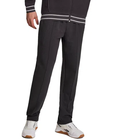 Reebok Men's Regular-fit Pintuck Track Pants In Gray